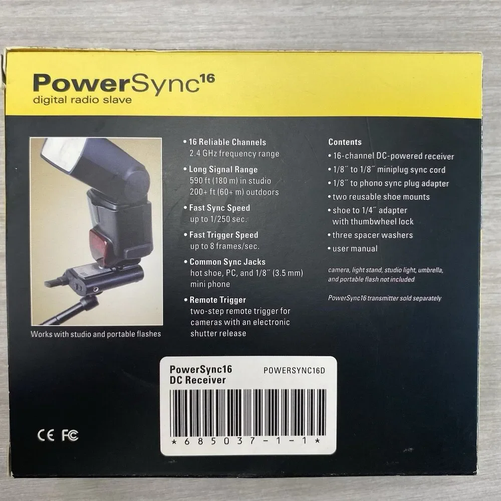 Impact Power Sync 16 Channel Digital Radio Slave DC Power Receiver Photography